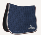Kentucky Saddle Pads English Full / Navy Kentucky Saddle Pad Leather Fishbone
