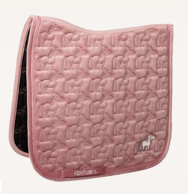Kentucky Saddle Pads English Pony / Old Rose Kentucky Saddle Pad Sammy Glitter Pearls Dressage