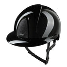 KEP Helmets M / Black KEP Nova Helmet Metal Polish Silver Star Polo Peak with Black