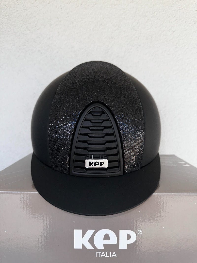 KEP Italia Helmets Large / Black KEP Helmet Cromo 2.0 Textile with Glitter SHELL ONLY (KCRT2BLKLBLKGLI)