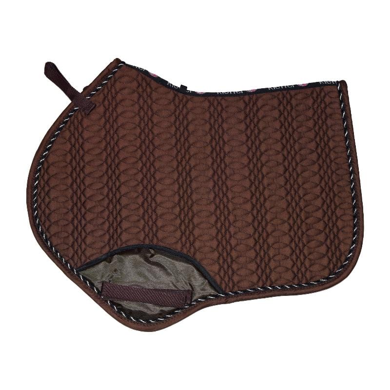 Kieffer Saddle Pads English Chocolate Kieffer Jumping Saddlepad