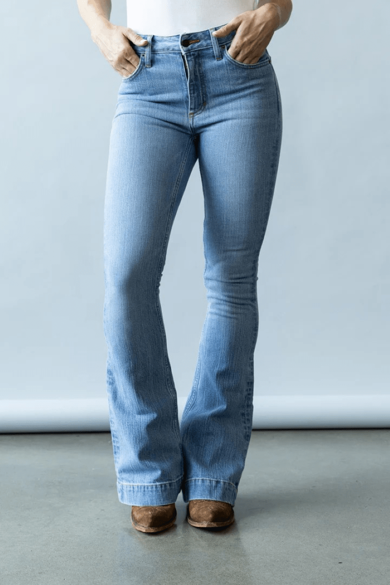 Kimes Ranch Womens Jeans 000x32 Kimes Jeans Womens Jennifer High-Rise Light Wash