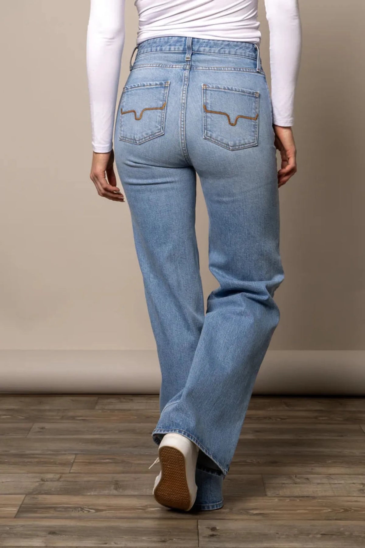 Kimes Ranch Womens Jeans 02x30 / Light Wash Kimes Ranch Jeans Womens Zoey High Rise Wide Leg