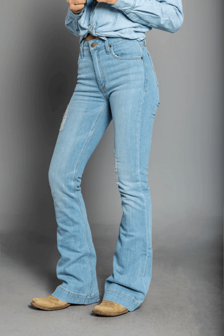 Kimes Ranch Womens Jeans Kimes Ranch Jeans Womens Jennifer Sugar Fade High Rise