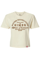 Kimes Ranch Womens Shirts S / Ivory Kimes Ranch Tee Womens Heavy Text