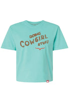 Kimes Ranch Womens Shirts S / Mint Kimes Ranch Tee Womens Doing Cowgirl Stuff