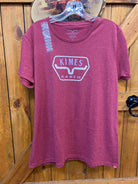 Kimes Ranch Womens Tops S / Red Kimes Ranch Tee Womens Distance Cardinal (KIMESDISTANCETEE)