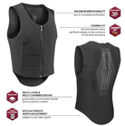Komperdell Body Protectors S/Regular / Black/Graphite Komperdell Safety Vest Adult Ballistic Flex Fit Level 2