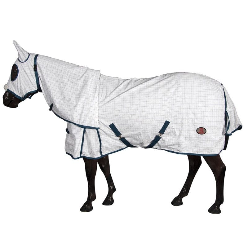 Kool Master Summer Horse Rugs 4ft6 Kool Master Hooded Combo Aussie Tear Stop