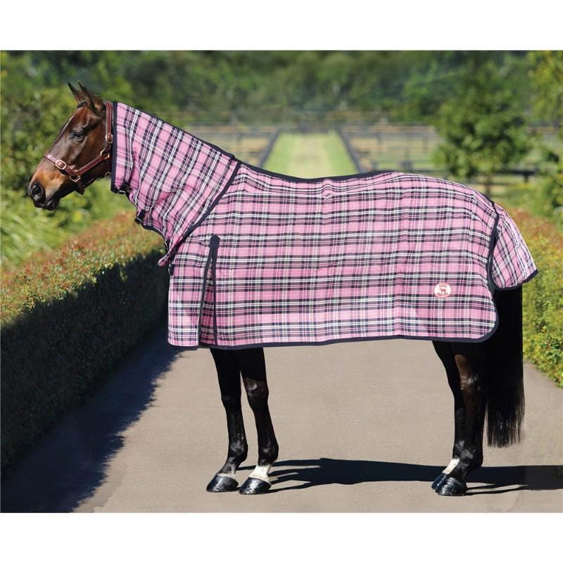 Kool Master Summer Horse Rugs 4ft6 / Pink/Navy Kool Master Combo PVC Shademesh