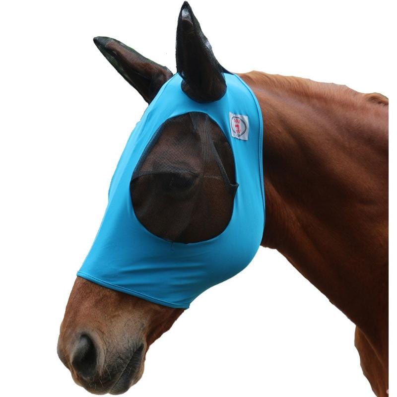 Koolmaster Fly Masks & Bonnets Pony / Turquoise Kool Master Lycra Pull on Fly Mask