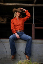 Lime and Soda Collective Womens Shirts 06 / Rust Lime & Soda Collective Top Womens Birdie Linen