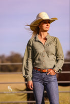 Lime and Soda Collective Womens Shirts 06 / Sage Lime & Soda Top Womens Callie