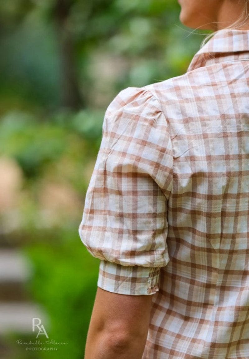 Lime and Soda Collective Womens Shirts Lime & Soda Blouse Womens Mae Plaid