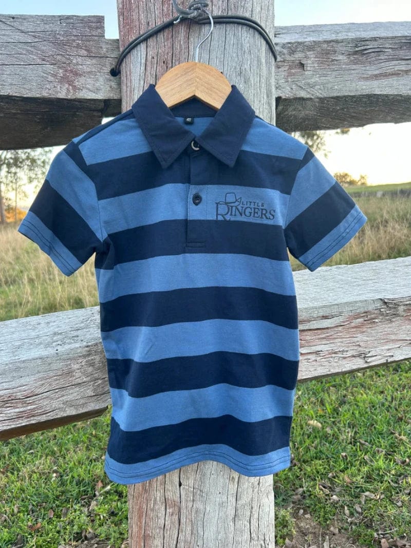 Little Ringers Baby Cowkids 02 / Blue/Navy Little Ringers Polo Shirt