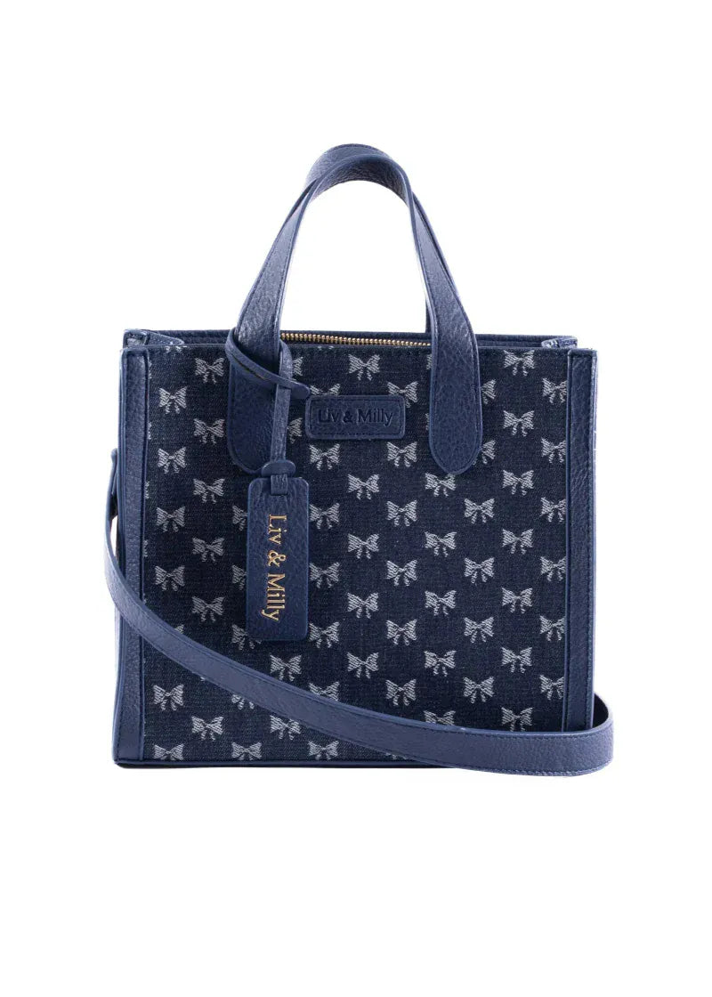 Liv and Milly Handbags - Wallets Denim with Bows Liv & Milly Handbag Alice