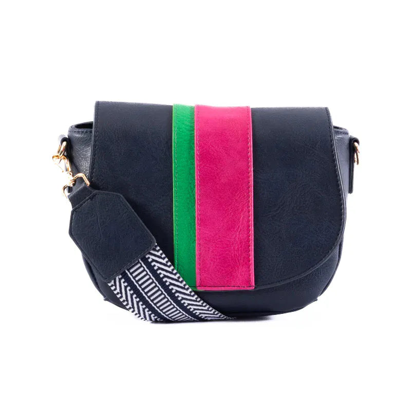 Liv and Milly Handbags - Wallets Navy/Green/Pink Liv & Milly Handbag Lizzie