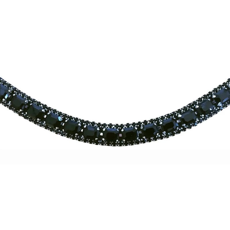 Lumiere Bridle Accessories Lumiere Onyx Crystal Browband (L6702)
