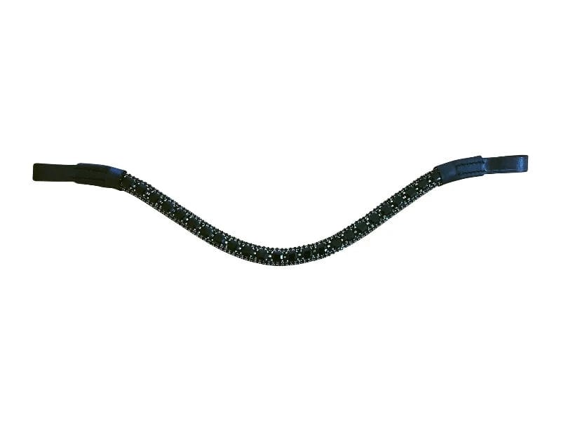 Lumiere Bridle Accessories Lumiere Onyx Crystal Browband (L6702)