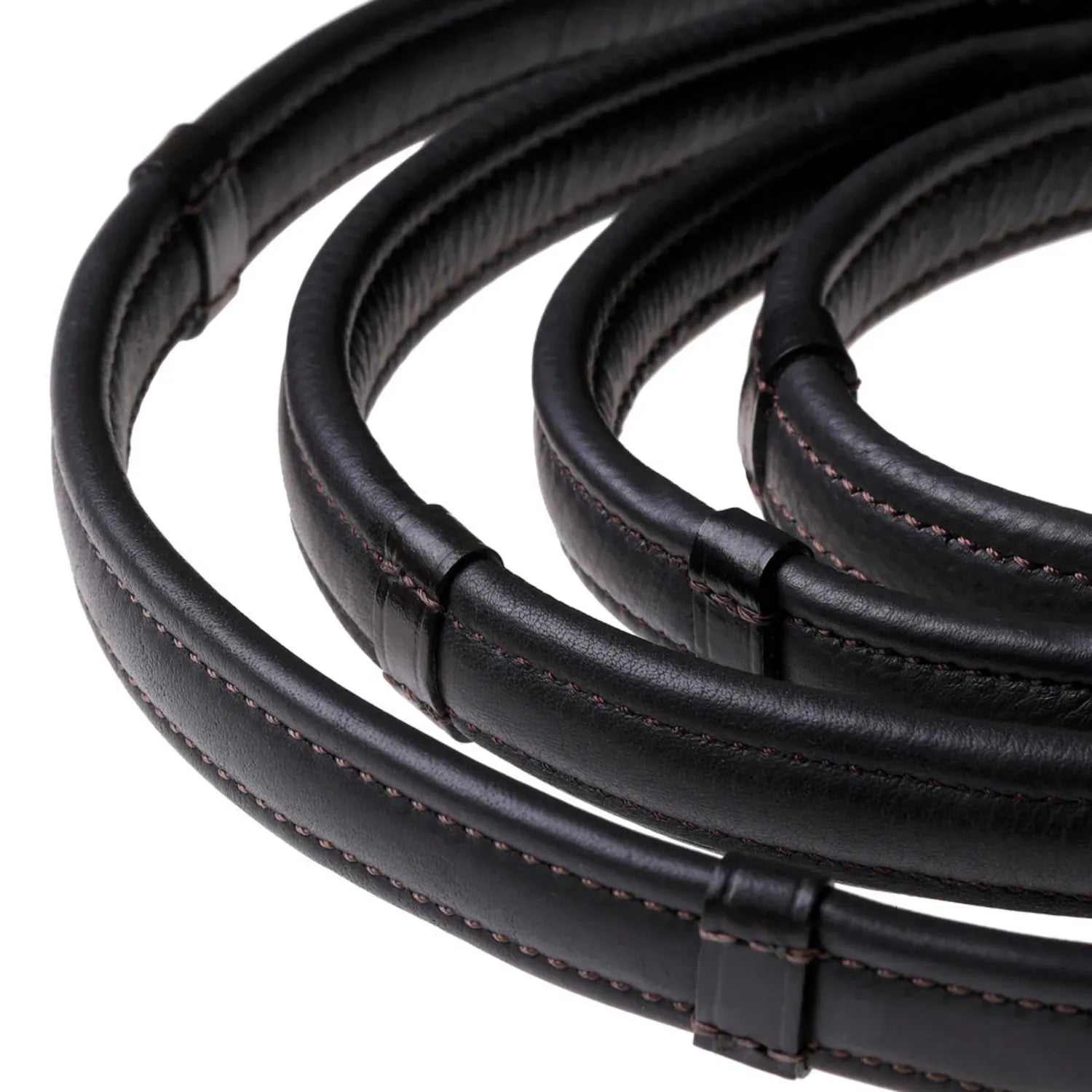 Lumiere Reins Full / Havana Brown Lumiere Padded Leather Reins