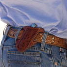Martin Saddlery Belt Accessories S / Chestnut Martin Saddlery Knife Pouch Scabbord Angle Floral