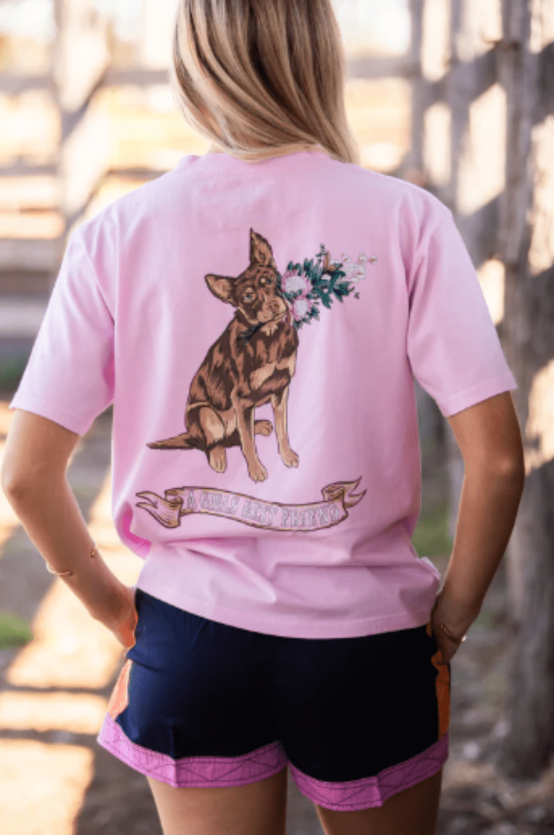 Mary G Womens Shirts 12 / Pale Pink Mary G Tee Womens Kelpie