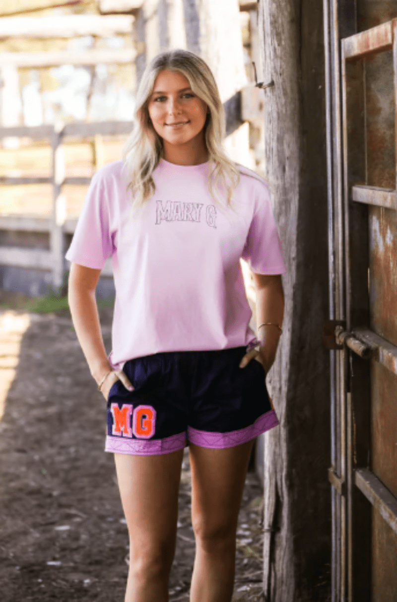 Mary G Womens Shirts 12 / Pale Pink Mary G Tee Womens Kelpie