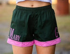 Mary G Womens Shorts- Skirts - Dresses 06 / Heritage Green/Neon Pink Mary G Shorts Womens Old School
