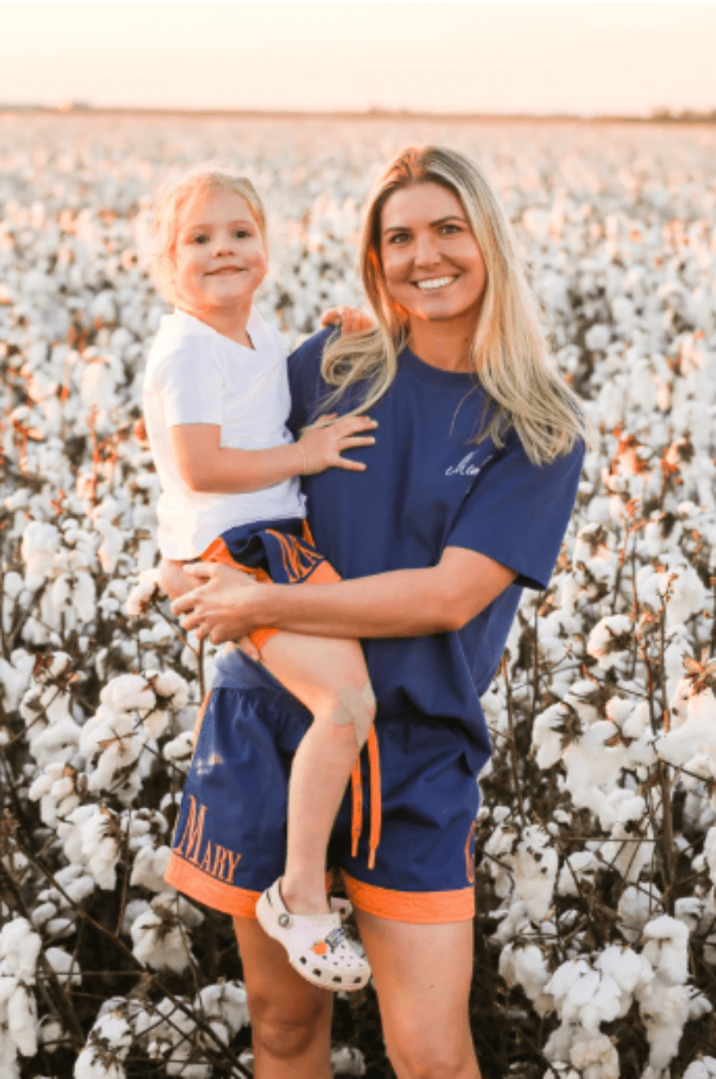 Mary G Womens Shorts- Skirts - Dresses 12 / Denim/Peach Mary G Shorts Womens Old School