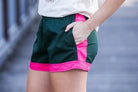 Mary G Womens Shorts- Skirts - Dresses 12 / Heritage Green/Hot Pink Mary G Shorts Womens Classic
