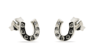 MCJ Jewellery MCJ Earrings Sterling Silver Horseshoe Studs with CZ