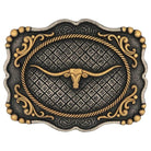 Montana Silversmiths Belt Accessories Montana Silversmiths Belt Buckle Framed Longhorn