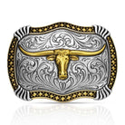 Montana Silversmiths Belt Accessories Montana Silversmiths Belt Buckle Longhorn Legacy