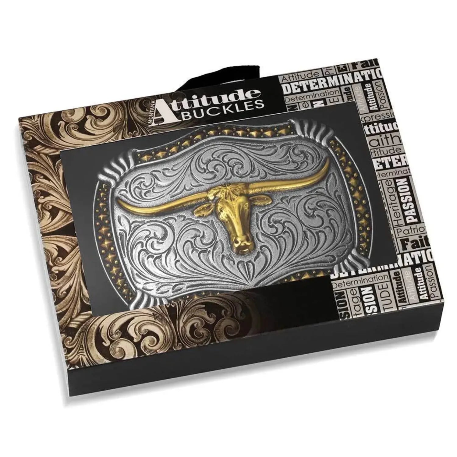 Montana Silversmiths Belt Accessories Montana Silversmiths Belt Buckle Longhorn Legacy
