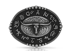 Montana Silversmiths Belt Accessories Montana Silversmiths Belt Buckle Oval with Steerhead & Brands