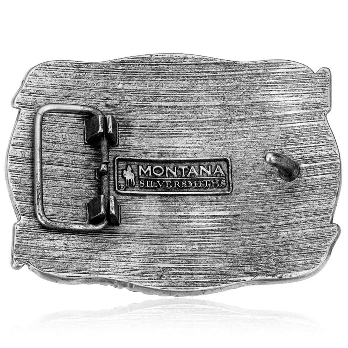 Montana Silversmiths Belt Accessories Montana Silversmiths Belt Buckle Pointing West Longhorn