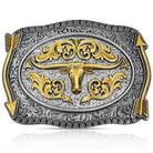 Montana Silversmiths Belt Accessories Montana Silversmiths Belt Buckle Pointing West Longhorn