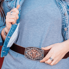 Montana Silversmiths Belt Accessories Montana Silversmiths Belt Buckle Radiating Centre Arrow