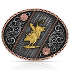 Montana Silversmiths Belt Accessories Montana Silversmiths Belt Buckle Tri Colour Rodeo
