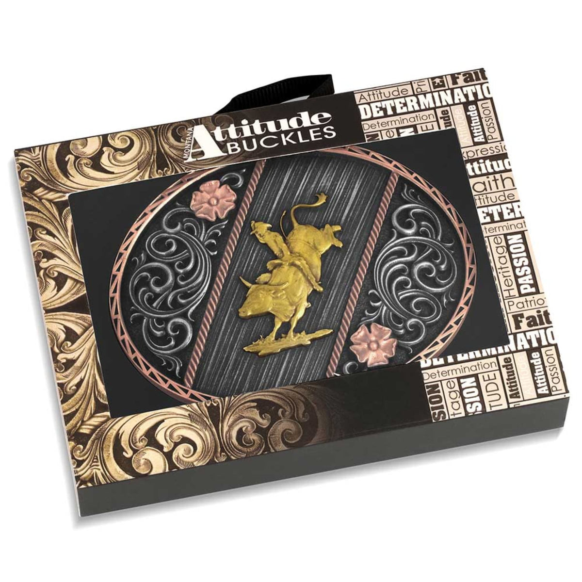 Montana Silversmiths Belt Accessories Montana Silversmiths Belt Buckle Tri Colour Rodeo
