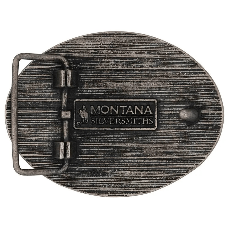 Montana Silversmiths Belt Accessories Montana Silversmiths Belt Buckle Western Longhorn