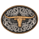 Montana Silversmiths Belt Accessories Montana Silversmiths Belt Buckle Western Longhorn