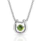 Montana Silversmiths Jewellery August Montana Silversmiths Necklace Horseshoe with Birthstone