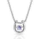Montana Silversmiths Jewellery June Montana Silversmiths Necklace Horseshoe with Birthstone