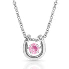 Montana Silversmiths Jewellery October Montana Silversmiths Necklace Horseshoe with Birthstone