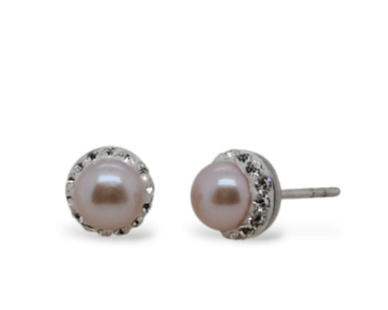 Mountain Creek Jewellery Jewellery MCJ Studs Pink Pearl