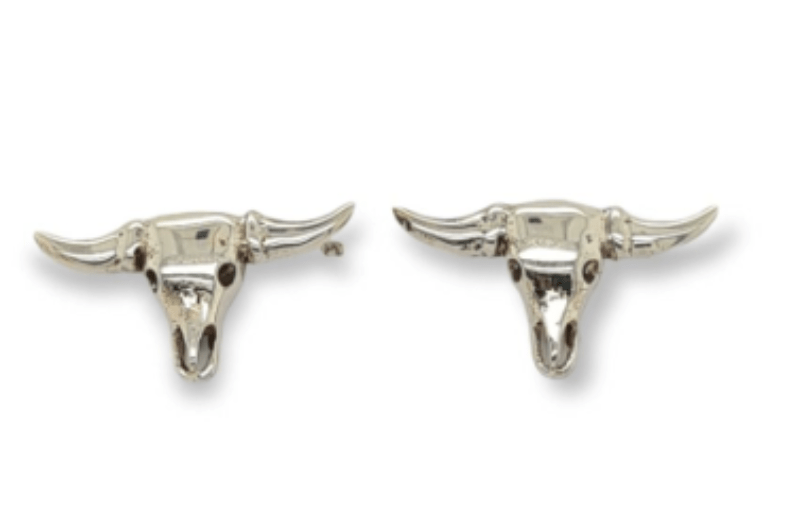 Mountain Creek Jewellery MCJ Studs Steer Head