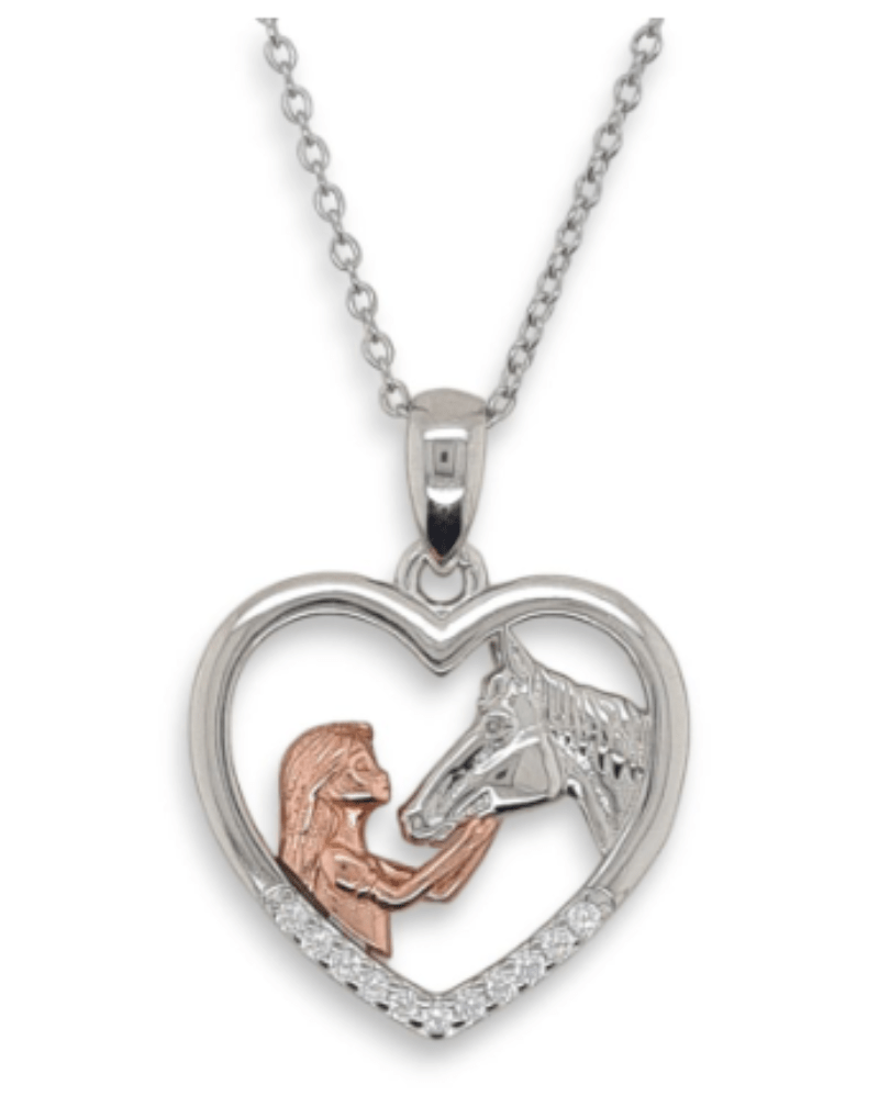 Mountain Creek Jewellery Mountain Creek Jewellery Pendant Girl and Heart Horse