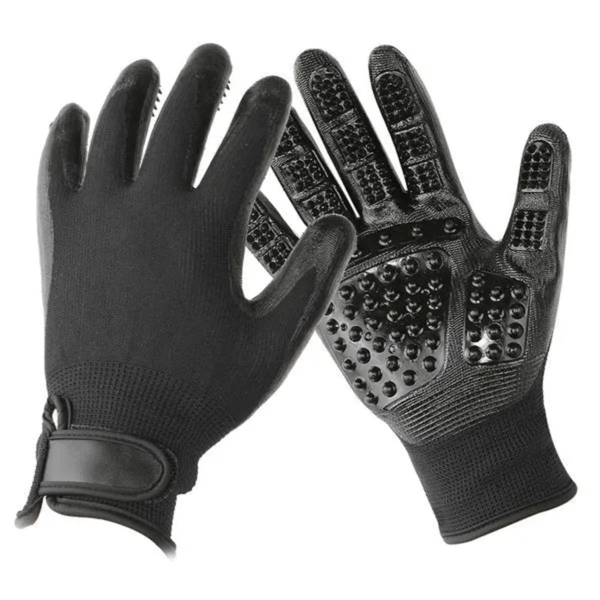 Nags to Riches Grooming Black NTR Grooming Gloves Jazz Hands