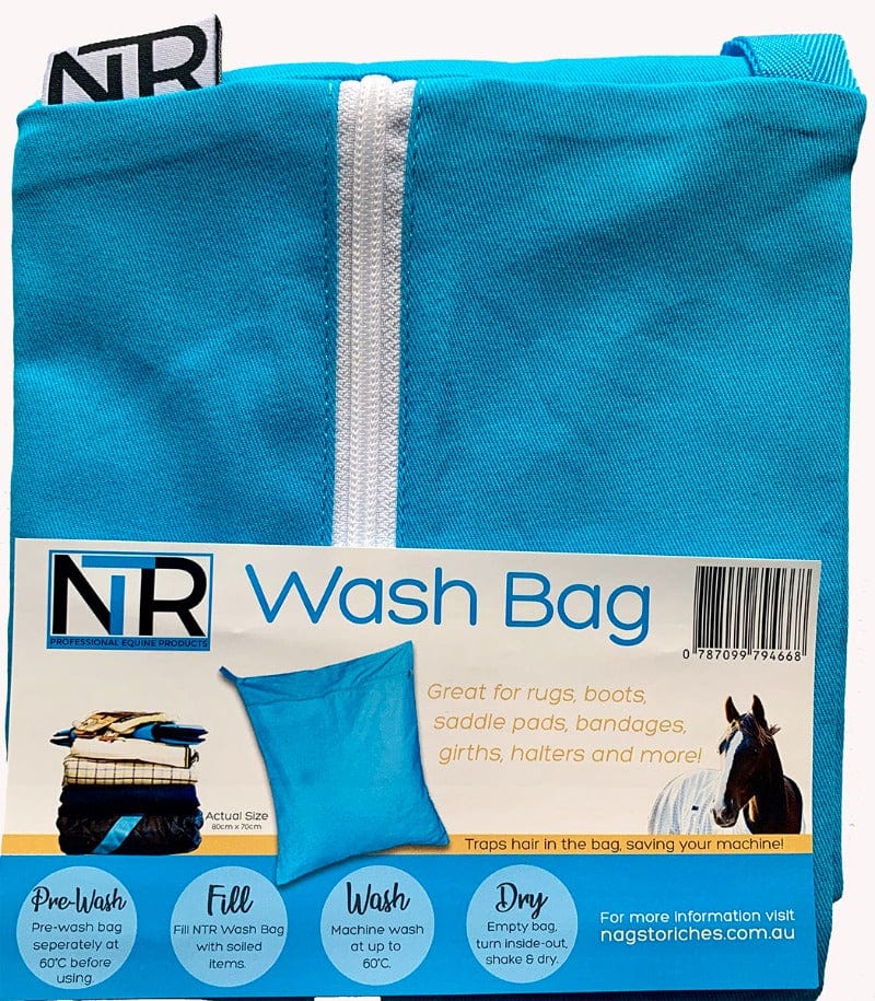 Nags to Riches Stable & Tack Room Accessories Blue Nags to Riches Wash Bag (NTRWASH)